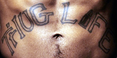 “Thug Life” tattoo